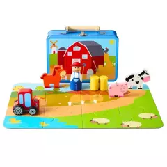 Valijita Granja con Rompecabezas - comprar online