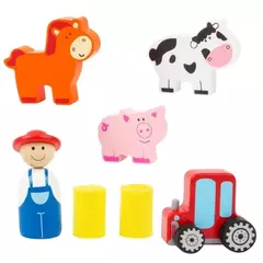 Valijita Granja con Rompecabezas - Teddy  Cotton&co.