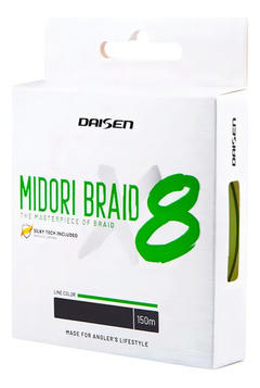 Linha Pesca Daisen Midori Braid X8 0.23mm 17kg Verde 150m