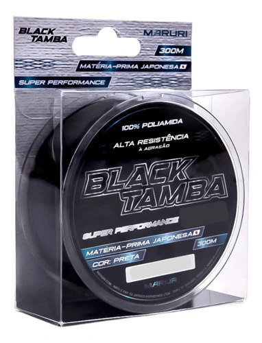 Linha Mono Maruri Black Tamba 300m (28lb/32lb) - Cor Preta