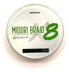 Linha Pesca Daisen Midori Braid X8 0.23mm 17kg Verde 150m na internet