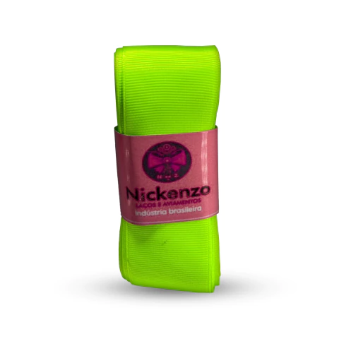 Fita Gorgorão Lisa - N°09 - Verde Flúor