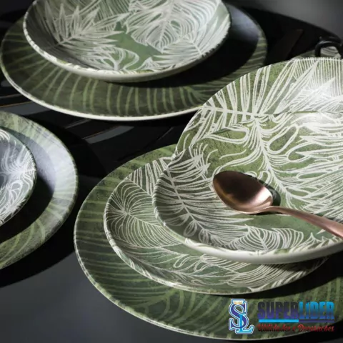 Pratos Coup Herbarium Porto Brasil em Cerâmica, Raso, Fundo, Sobremesa e Xicaras