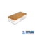 Organizador Clear 3,5L Com Tampa de Bambu