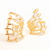 Brinco EarCuff Brilhos com Zircônias Banho De Ouro - comprar online