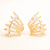 Brinco EarCuff Brilhos com Zircônias Banho De Ouro