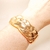 Bracelete Trança Dourado Fecho Lateral - comprar online