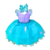 Vestido de Festa Infantil Princesa Ariel Sereia Fundo do Mar Luxo Lilás Tiffany - comprar online