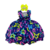 Vestido de Festa Infantil Azul Marinho Neon Colorido Brilha No Escuro - Baila Nina Store