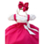 Vestido de Festa Infantil Pink Fucsia Menina e o Urso Luxo Com Bandana na internet