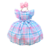 Vestido Infantil Xadrez Tartan Rosa Colorido Candy Color Luxo - Baila Nina Store