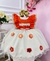 Vestido de Festa Infantil Moana Luxo com Apliques