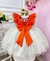 Vestido de Festa Infantil Moana Luxo com Apliques na internet