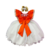 Vestido de Festa infantil Fantasia Moana Luxo Abóbora Nude Com Apliques - Baila Nina Store