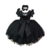 Vestido de Festa Infantil Preto Luxo Wandinha - loja online