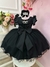 Vestido de Festa Infantil Preto Black Luxo Wandinha Florista Daminha - Baila Nina Store