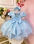 Vestido de Festa Infantil Azul Bebê Luxo Florista Daminha na internet