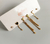 Trio de brincos coração - comprar online