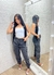 Calça Cargo Jeans Grafite na internet