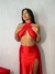 Conjunto Acetinado Vick Top e Saia Longa - Vi Moda Fashion