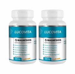 Lucovita +5 Magnésios - 60 Cápsulas 500mg