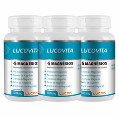 Lucovita +5 Magnésios - 60 Cápsulas 500mg