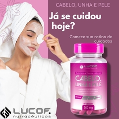 Cabelo, Unha e Pele - 60 Cápsula 500mg - Lucof