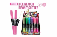 DELINEADOR NEON Y GLITTER PINK 21 CS5304