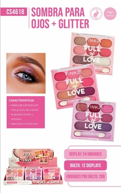 SOMBRA PARA OJOS + GLITTER PINK 21 CD 4618