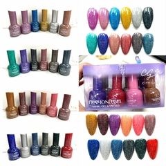 Esmalte Diamon Gel 6 Colores, City Girl