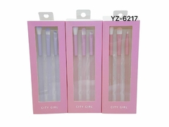 Set Brocha YZ6217 3pcs 3modelos, City Girl