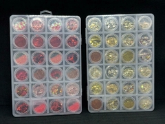 Brillo Para Una 24pcs Rojo y Dorado