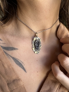 Amuleto Portal em Inlay com Turmalina Negra - comprar online