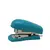 Mini grampeador plástico azul, ideal para uso em escritório e escolar.