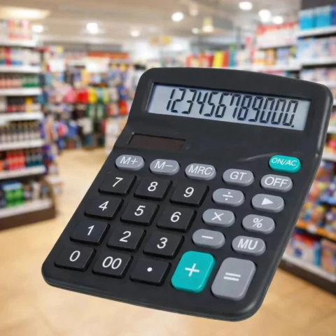 Calculadora De Mesa Gatte Modelo 8837b Preto