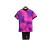 Kit Infantil Paris Saint-Germain III 20/21 - Jordan - Rosa com detalhes em preto e roxo - comprar online