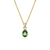 Pingente Swarovski Stilla, Lapidação Pera, Verde, Lacado a Dourado