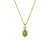 Pingente Swarovski Stilla, Lapidação Pera, Verde, Lacado a Dourado - Fox Gold