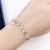 Pulseira Swarovski Flores Ouro Rose - loja online