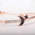 Pulseira Swarovski Cristal Estrela e Lua Ouro Rose - comprar online