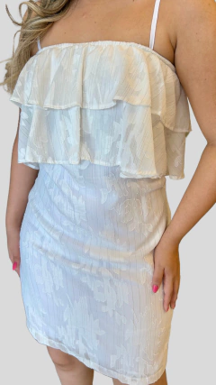 VESTIDO BABADOS TULE - AMARANTO