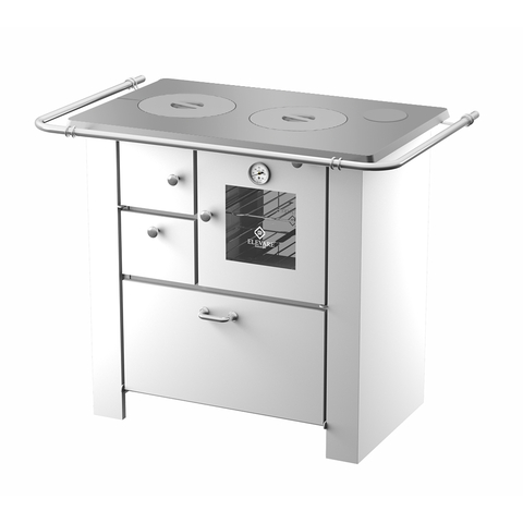 Fogão a Lenha Master Branco Chapa de Alumínio N°01 Dir