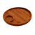 Tábua Para Frios / Petisqueira Redonda Madeira Teca Com Espaço Para Ramekin