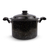Caldeirão Esmaltado Preto Liso Com Tampa N°24 - comprar online