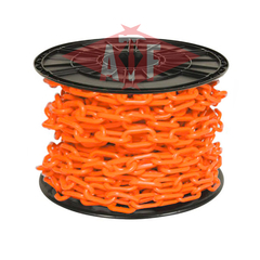 Cadena Plastica Naranja Rollo x 25 Mts