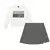 CONJUNTO KYLY BLUSA MOLETINHO SHINE SHORTS SAIA OFF WHITE - comprar online
