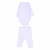 BODY MANGA LONGA MIJÃO BRANCO 2 PC