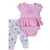 KIT BODY BEBÊ 2 PEÇAS BODY SAIA E CALÇA LITTLER SISTER MULTICOLOR | CARTER'S/3