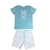 CONJUNTO LUC.BOO CAMISETA MALHA TEXTURA BERMUDA SARJA