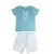 CONJUNTO LUC.BOO CAMISETA MALHA TEXTURA BERMUDA SARJA